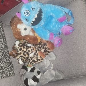 Critter collection plush backpack/purse